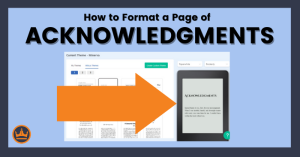 featured image about how to format a page of acknowlegments in your book