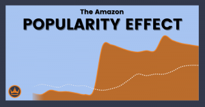 featured image that says amazon popularity effect