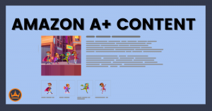 featured image that says amazon A-plus content