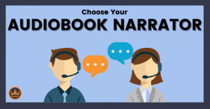 featured image that says choose your audiobook narrator