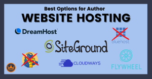 featured image that says best options for author website hosting