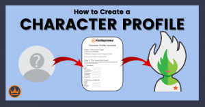 featured image that says how to write a character profile