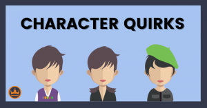 featured image that says character quirks