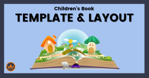 featured image for a children's book template and layout