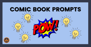 featured image that says comic book prompts