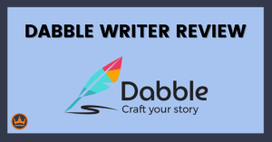 featured image that says dabble writer review