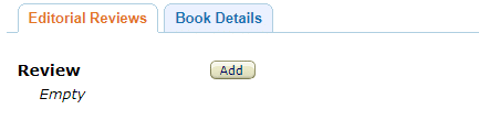 editorial reviews tab on amazon