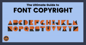 featured image that says the ultimate guide to font copyright