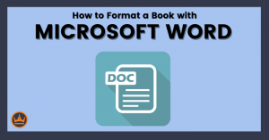 banner image that says How to Format a Book with Microsoft word