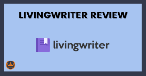 featured image that says livingwriter review