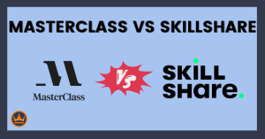 Masterclass vs Skillshare logos