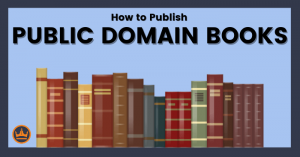 featured image that says how to publish public domain books