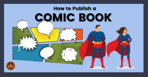 banner image that says how to publish a comic book