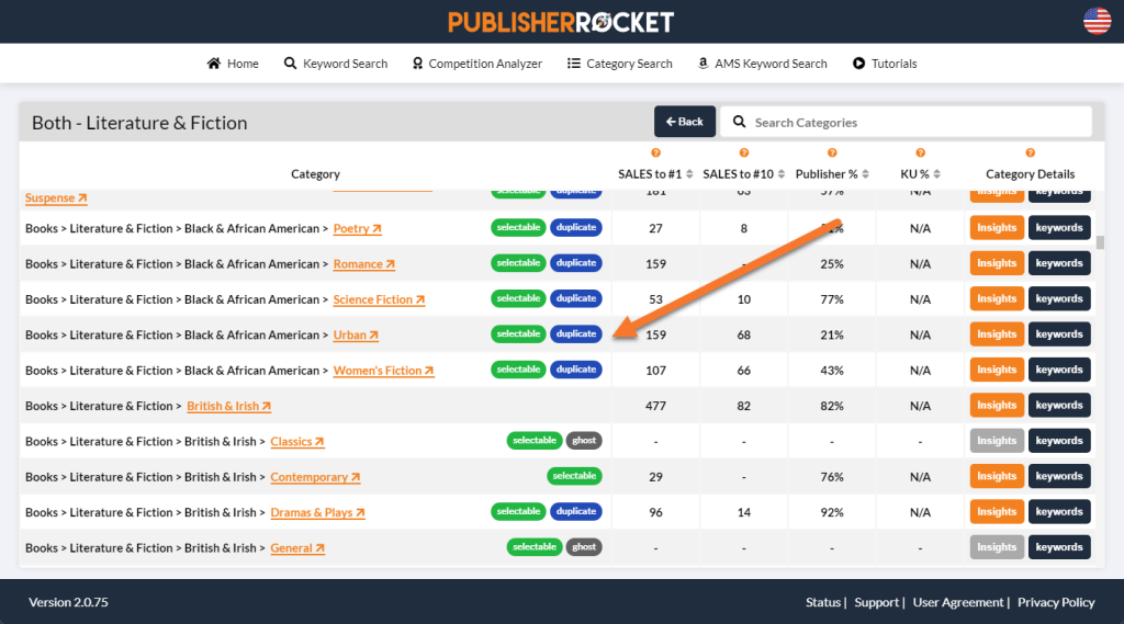 Publisher Rocket New Colume to Identify Ghost and Duplicate Categories