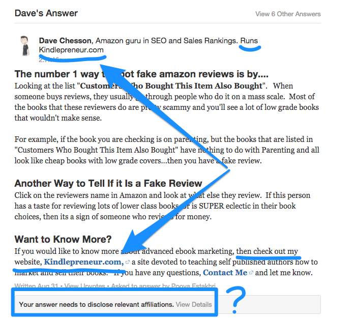 Quora Removal notice that doesn't make sense