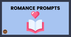 featured image that says romance prompts