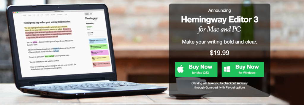 Hemingway Editor 3 