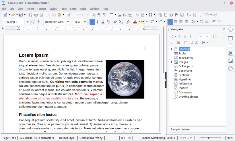 libreoffice screenshot