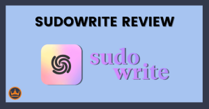 featured image that says sudowrite review