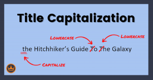 featured image that says title capitalization