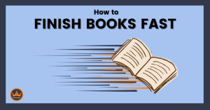 Featured image that says how to finish books fast