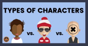 featured image that says Types of Characters