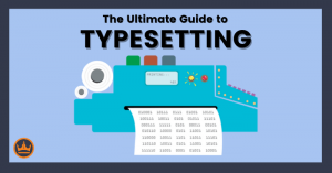 featured image that says the ultimate guide to typesetting