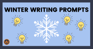 featured image that says winter writing prompts