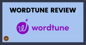 featured image that says wordtune review